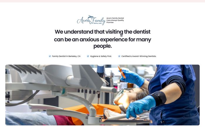 Acorn Family Dental — We understand visiting the dentist can be anxious, comforting approach