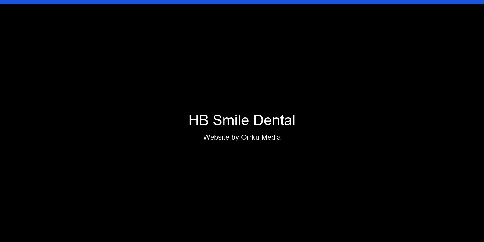 HB Smile Dental website by Orrku Media